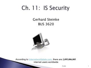 Ch. 11: IS Security