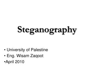 Steganography