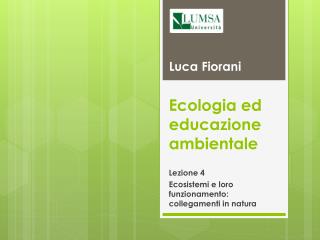 Ecologia ed educazione ambientale