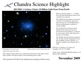 Chandra Science Highlight