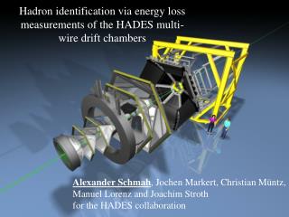 Hadron identification via energy loss measurements of the HADES multi-wire drift chambers