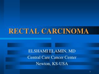 RECTAL CARCINOMA