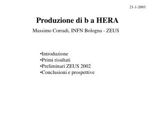 Produzione di b a HERA