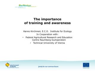 The importance of training and awareness