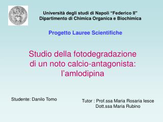 Progetto Lauree Scientifiche