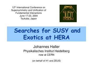 Searches for SUSY and Exotics at HERA