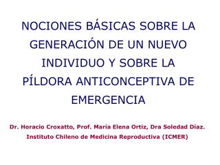 NOCIONES BÁSICAS SOBRE LA GENERACIÓN DE UN NUEVO