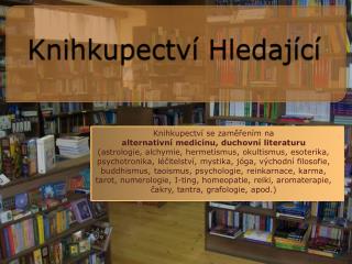 Knihkupectví Hledající