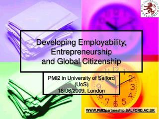 Developing Employability, Entrepreneurship and Global Citizenship