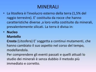 MINERALI