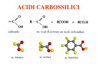 ACIDI CARBOSSILICI