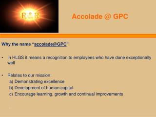 Accolade @ GPC