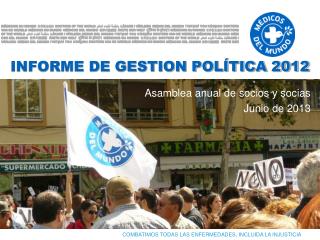 INFORME DE GESTION POLÍTICA 2012