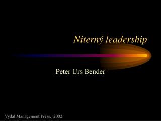 Niterný leadership