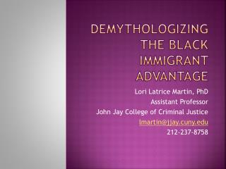 Demythologizing the Black Immigrant Advantage