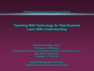 Teaching With Technology So That Students Learn With Understanding