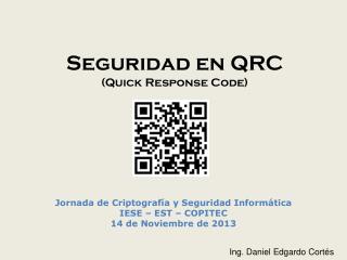 Seguridad en QRC (Quick Response Code)