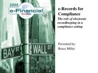 e-Records for Compliance