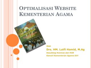 Optimalisasi Website Kementerian Agama