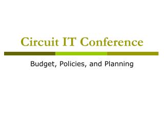 Circuit IT Conference
