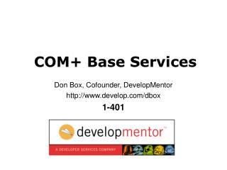 COM+ Base Services