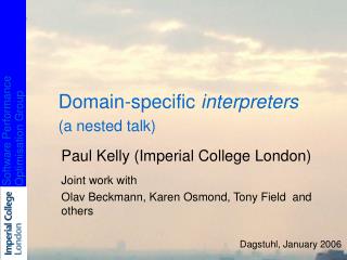 Domain-specific interpreters (a nested talk)