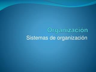 Organización