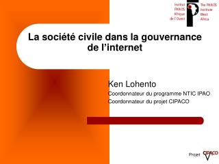 La société civile dans la gouvernance de l’internet