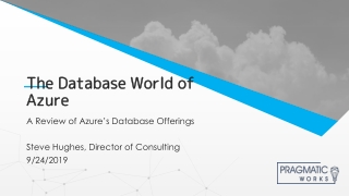 The Database World of Azure