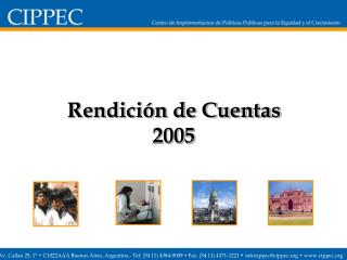 Rendición de Cuentas 2005