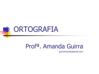 ORTOGRAFIA