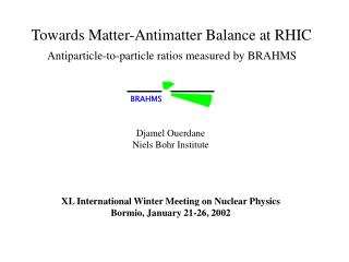 Towards Matter-Antimatter Balance at RHIC