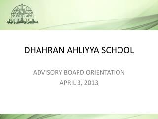 DHAHRAN AHLIYYA SCHOOL