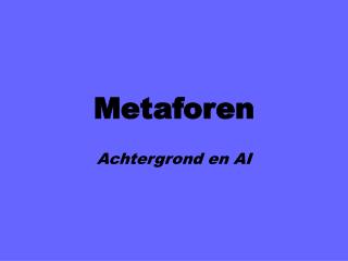 Metaforen