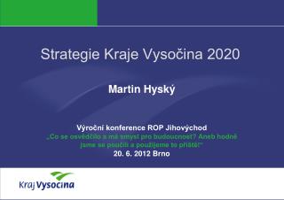 Strategie Kraje Vysočina 2020