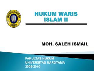 HUKUM WARIS ISLAM II