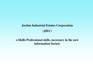 Jordan Industrial Estates Corporation (JIEC)