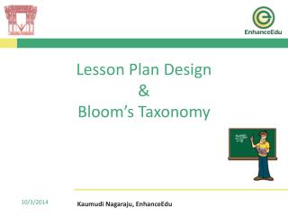 Lesson Plan Design &amp; Bloom’s Taxonomy