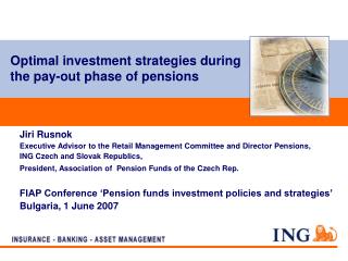 Optimal investment strategies during the pay-out phase of pensions