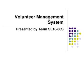 Volunteer Management System