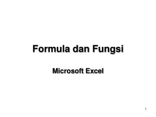 Formula dan Fungsi