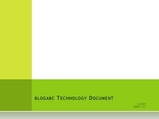 blogabc Technology Document