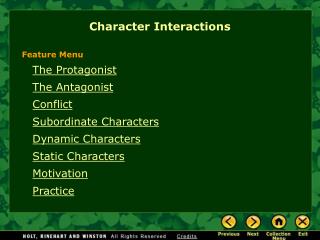 Character Interactions