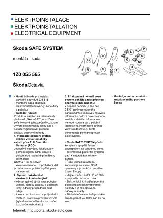 ELEKTROINSTALACE ELEKTROINSTALLATION ELECTRICAL EQUIPMENT
