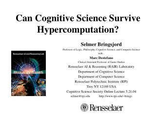 Can Cognitive Science Survive Hypercomputation?
