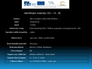 Identifikátor materiálu: EU – 14 - 30