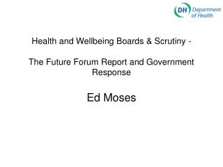 Health and Wellbeing Board Changes