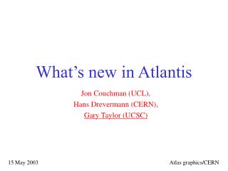 What’s new in Atlantis