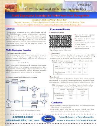 Multi-Eigenspace Learning for Video-Base Face Recognition