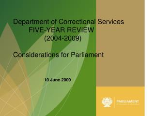 Department of Correctional Services
